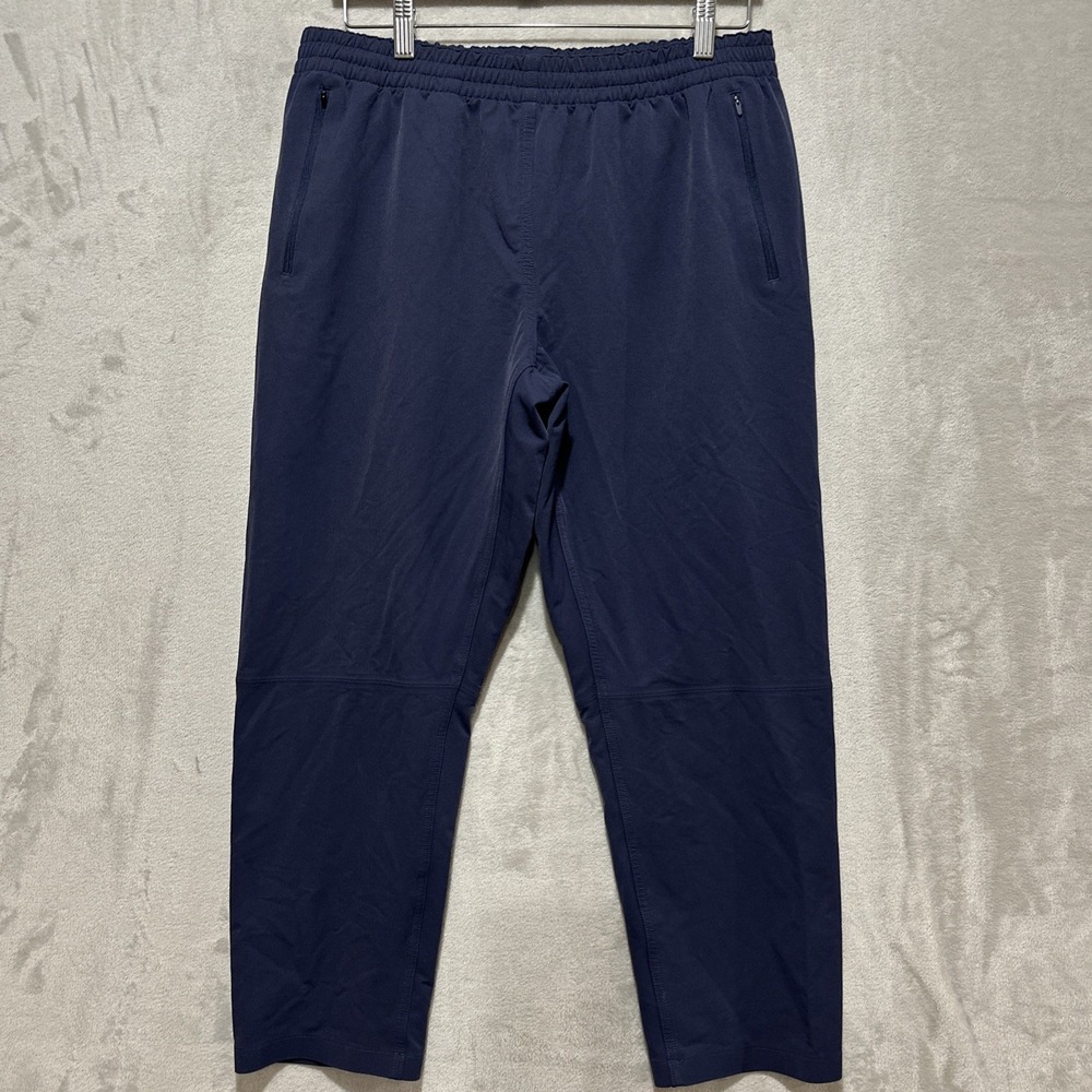 Outdoor Voices RecTrek Pants Women's L Blue Relaxed Fit Stretch Drawstring Waist